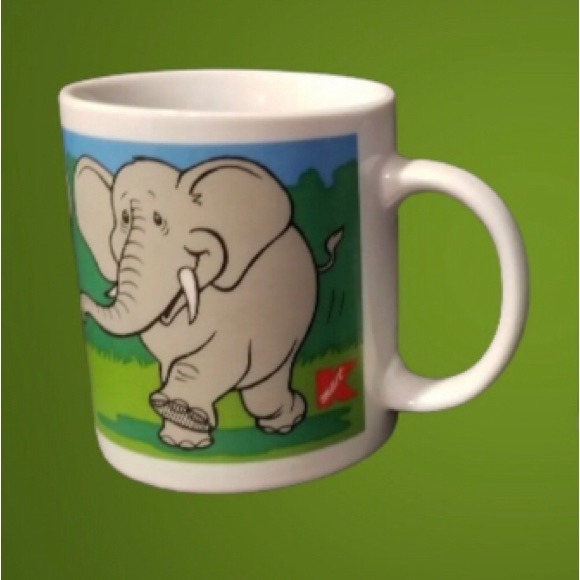 Kmart Vintage Dancing Elephants Coffee Mug - Picture 2 of 5